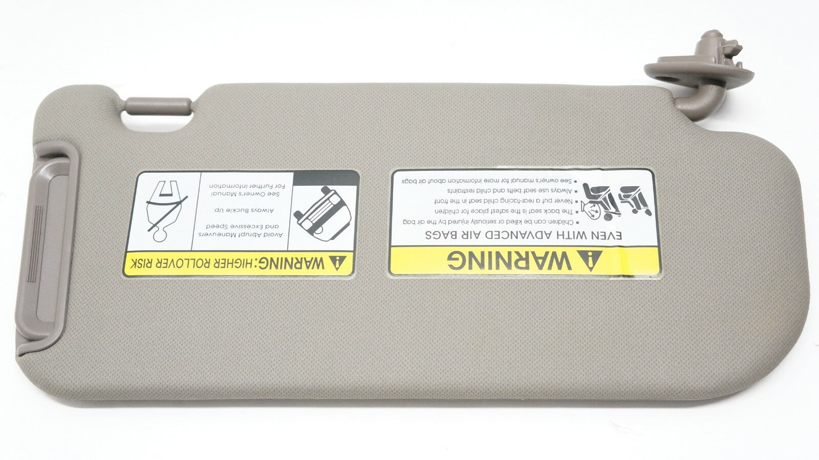 2010-2015 Hyundai Tucson Driver Left Side Sun Visor (Gray) OEM 85210-2S070-MCH - Alshned Auto Parts