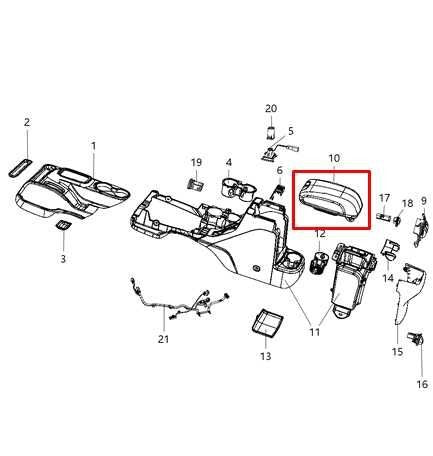 2013-2018 Jeep Wrangler Sport 2dr Center Console Armrest Storage Lid Cover - Alshned Auto Parts
