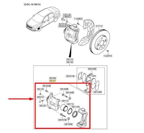 2015-2019 Hyundai Sonata Front Right Side Brake Disc Caliper 58190-D4A10 OEM - Alshned Auto Parts