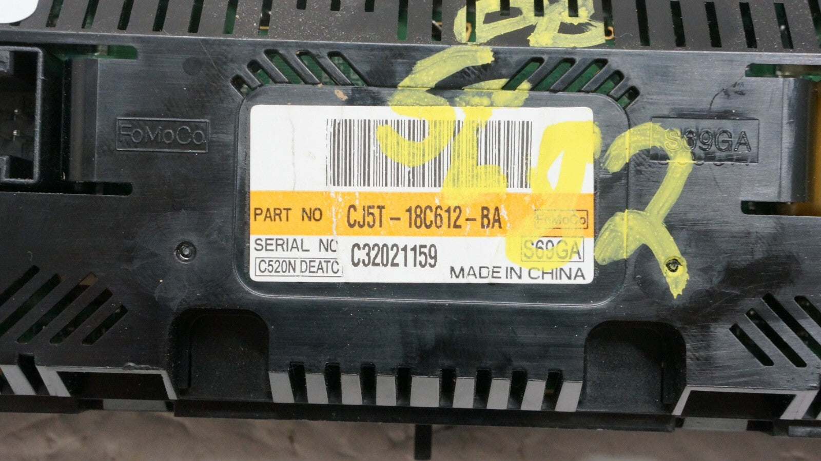 13-16 Ford Escape AC Heat Temperature Control Switch Panel OEM CJ5T-18C612-BA8