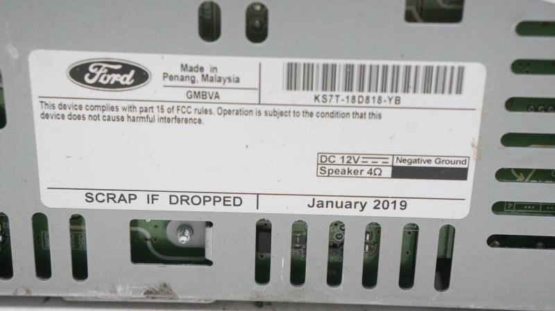 2019-2020 Ford Fusion Audio Radio Receiver KS7T-18D818-YB OEM5