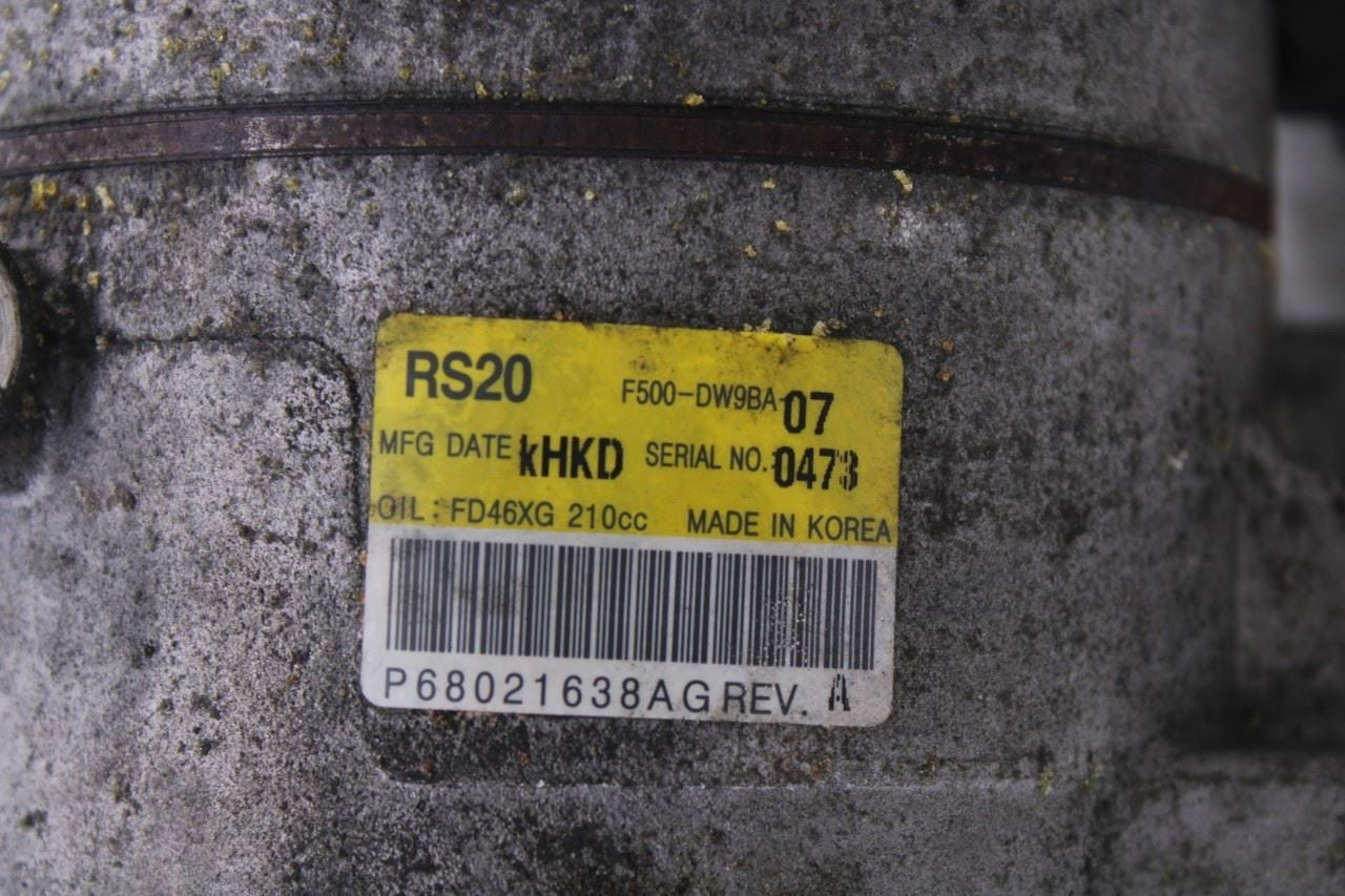 2011-2015 Dodge Durango SXT 3.6L AC Air Conditioner Compressor 68021638AG OEM - Alshned Auto Parts