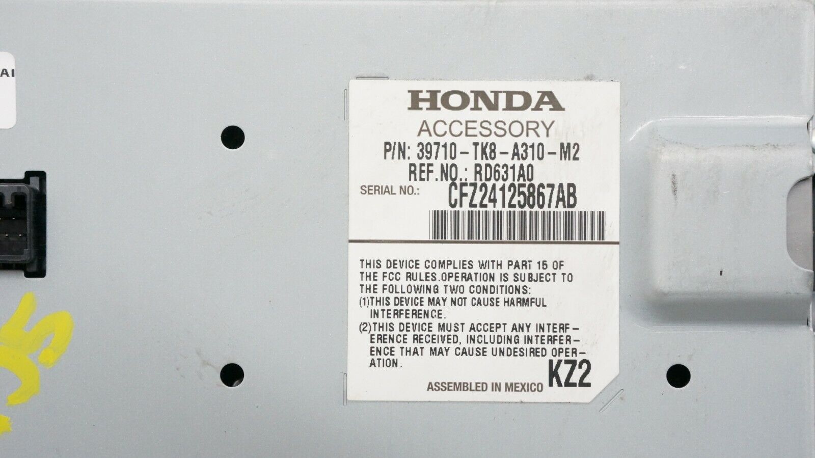 11-13 Honda Odyssey Dash Mount Info Display Screen OEM 39710-TK8-A310-M2 VA3872 - Alshned Auto Parts
