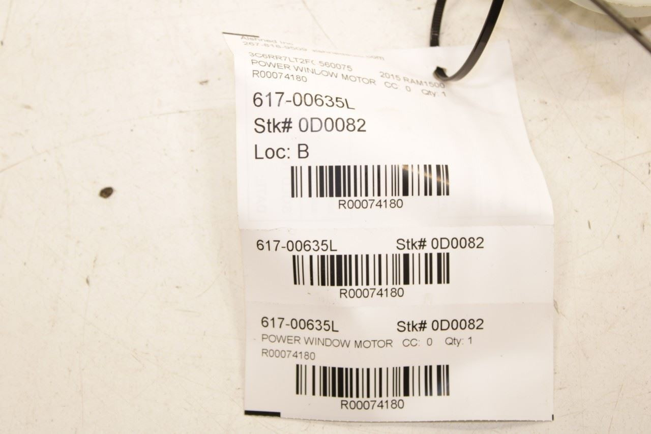 2011-2018 RAM 1500 Big Horn Rear Left Door Power Window Motor 68045135AB OEM - Alshned Auto Parts
