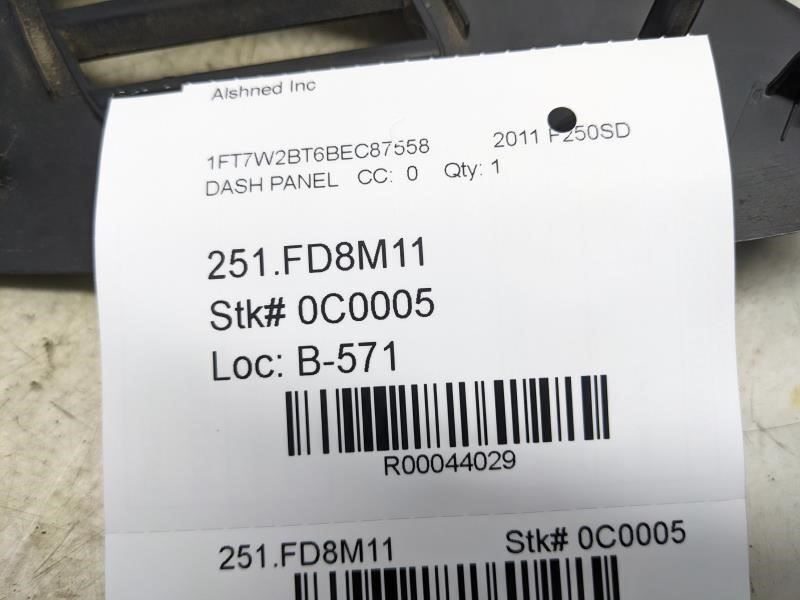 2008-2016 Ford F250SD Lariat Right Side Dash End Cap Cover 8C34-25024A78-A OEM - Alshned Auto Parts
