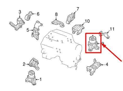 2016-2020 Infiniti QX60 3.5L FWD Rear Left Engine Mount Bracket 11320-3NT0A OEM - Alshned Auto Parts