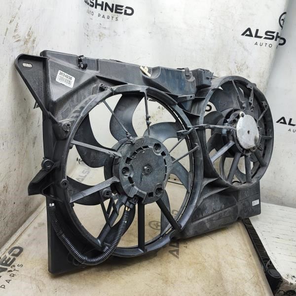 2013-2016 Lincoln MKS Dual Radiator Cooling Fan Motor Assembly DG1Z-8C607-K OEM - Alshned Auto Parts