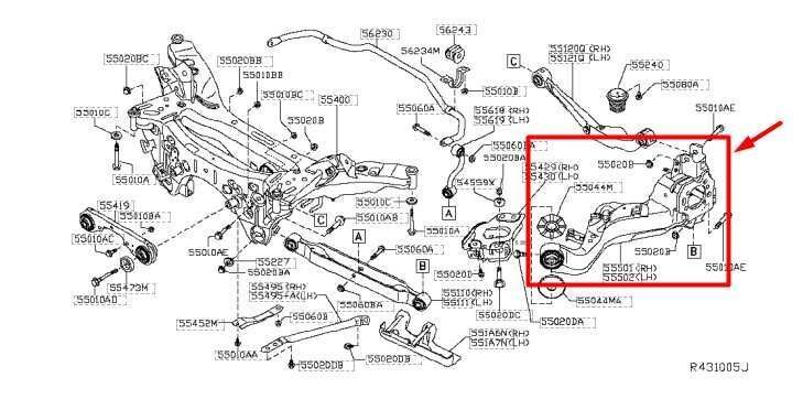 2014-20 Nissan Rogue Rear Left Suspension Control Arm w/ Knuckle 55502-4BA0A OEM - Alshned Auto Parts