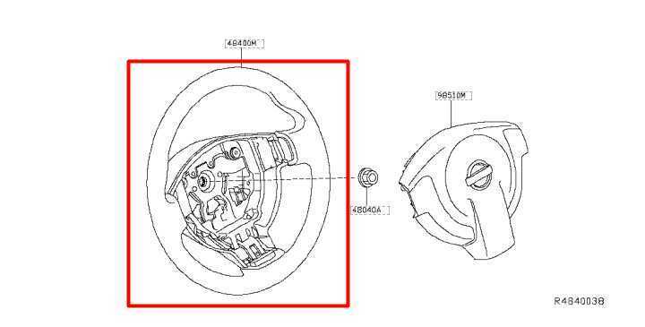 2014-2017 Nissan Rogue Steering Wheel w/ Control Buttons 48430-4BA0A OEM - Alshned Auto Parts