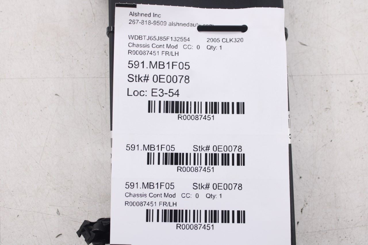 2003-2005 Mercedes-Benz CLK 320 Front Left Side Door Computer Control Module OEM - Alshned Auto Parts