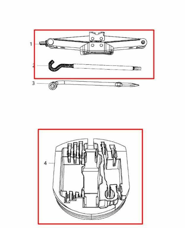 2011-20 Jeep Grand Cherokee 3.6L Lift Jack and Tool Kit w/ Foam Holder Container - Alshned Auto Parts