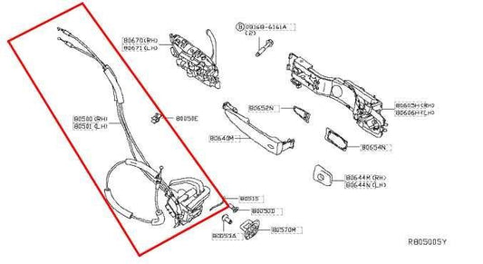 2013-2019 Nissan Sentra SV Front Left Door Lock Latch Actuator 80501-9AN2A OEM - Alshned Auto Parts
