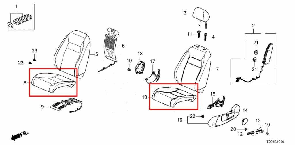 2022-2024 Honda Civic Sport 2.0L FWD Front Driver Left Side Seat Lower Cushion - Alshned Auto Parts