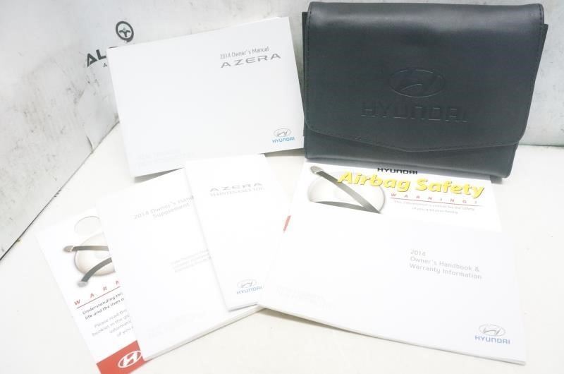 2014 Hyundai Azera Owners Manual set with Case E3V0-EU3DB OEM - Alshned Auto Parts