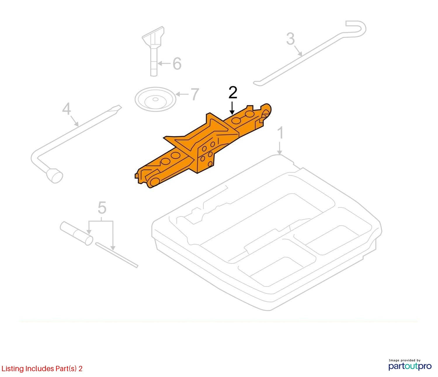 2018 Subaru Impreza Lift Jack 97032AJ02A OEM - Alshned Auto Parts
