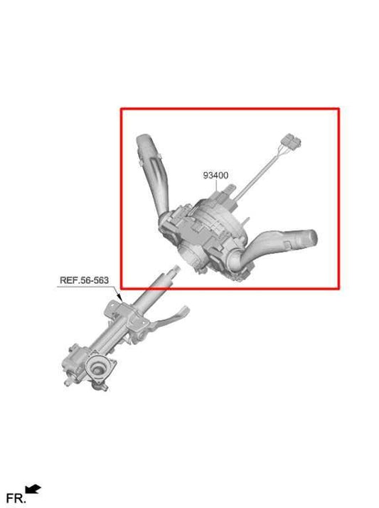 21-24 Kia K5 GTLine 1.6L Steering Column Light Turn Signal Wiper Switch *ReaD* - Alshned Auto Parts