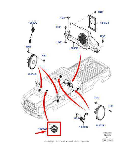 13-16 Ford F250 SD Dash Upper Storage Compartment w/ Speaker DC34-25045P64-A OEM - Alshned Auto Parts