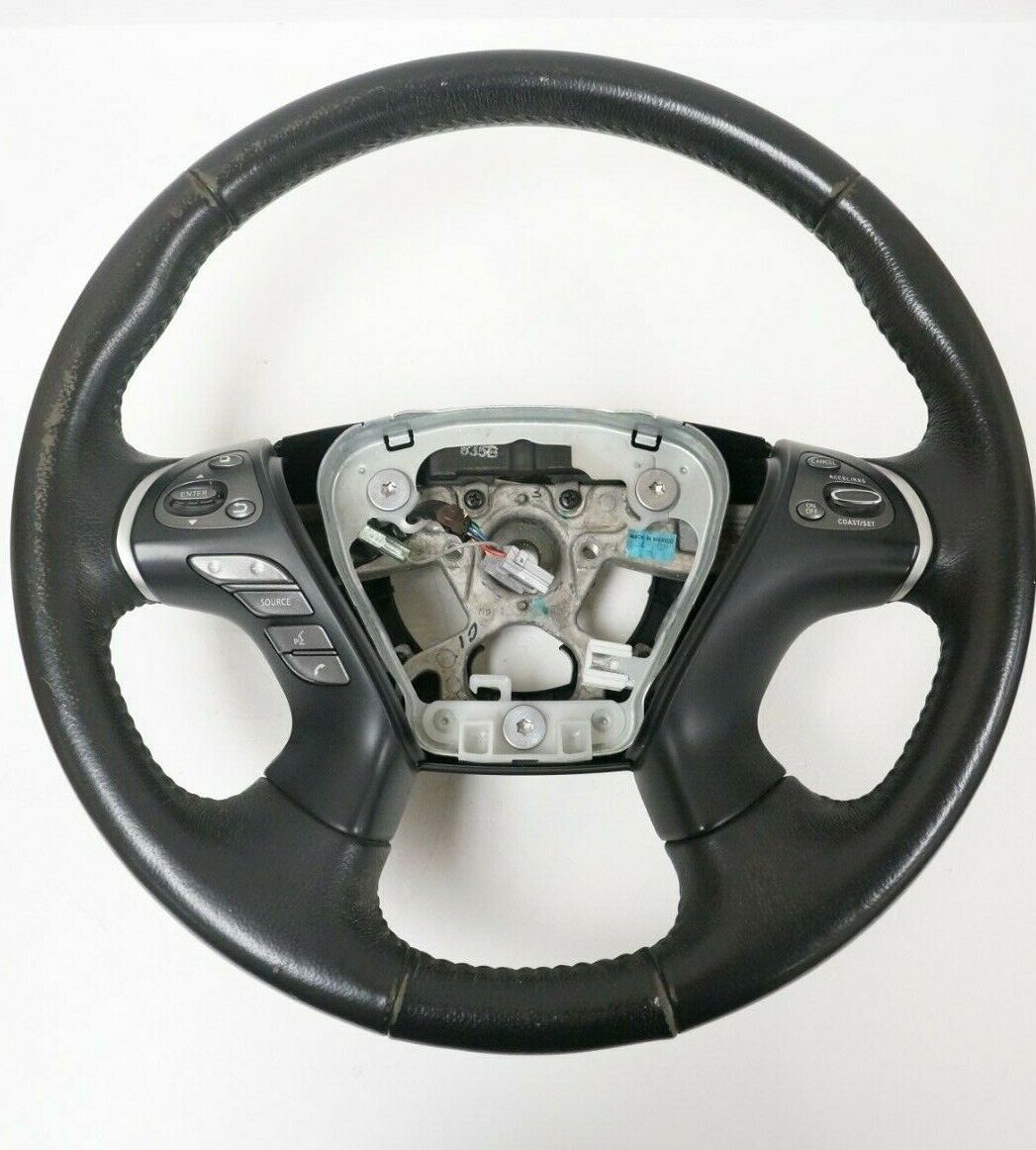 15-17 Nissan Pathfinder Leather Steering Wheel w/Cruise Control OEM 48430 3KG4A - Alshned Auto Parts