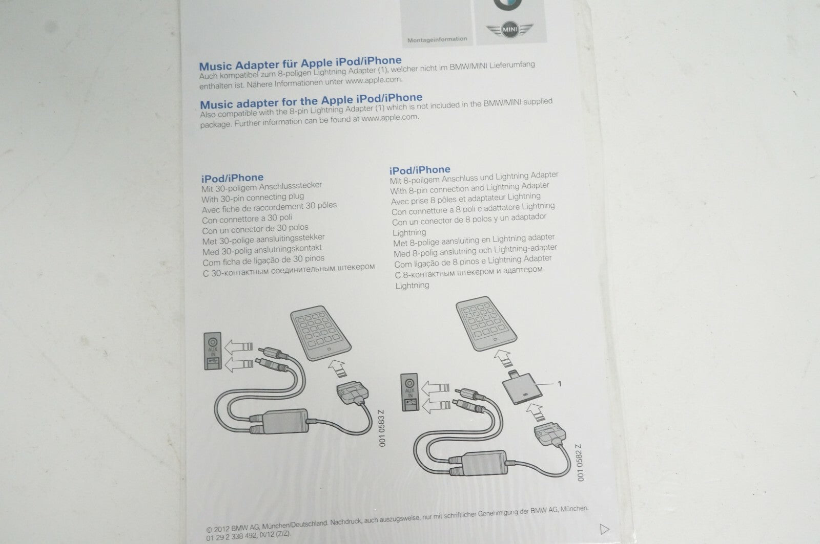 BMW 3 Series 2013 Sedan Owners Manual with Case service and warranty information - Alshned Auto Parts