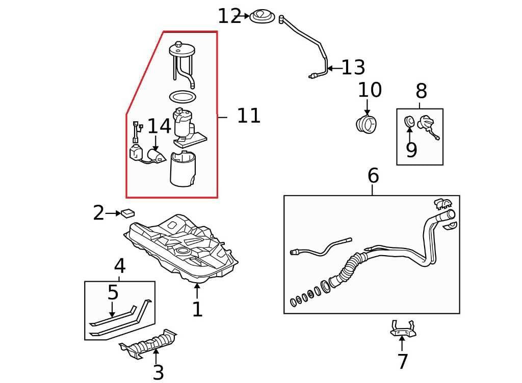 20072011 Toyota Camry LE 2.5L Fuel Pump Assembly 7702006121 OEM - Alshned Auto Parts
