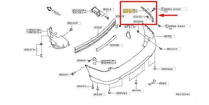 14-20 Nissan Rogue RR RH and LH Bumper Mount Support Bracket Pair 852204BA0A OEM - Alshned Auto Parts