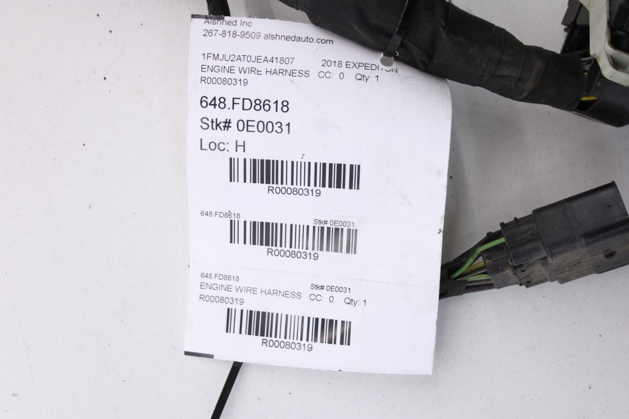 2018-2019 Ford Expedition Limited 3.5L Engine Wire Harness HU5T-12C508-CR OEM - Alshned Auto Parts