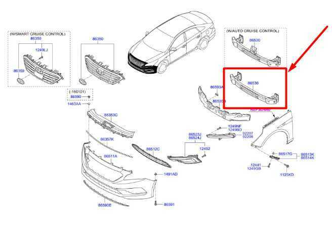 15-19 Hyundai Sonata Front Bumper Reinforcement Impact Bar 86530-C2000 OEM *ReaD - Alshned Auto Parts