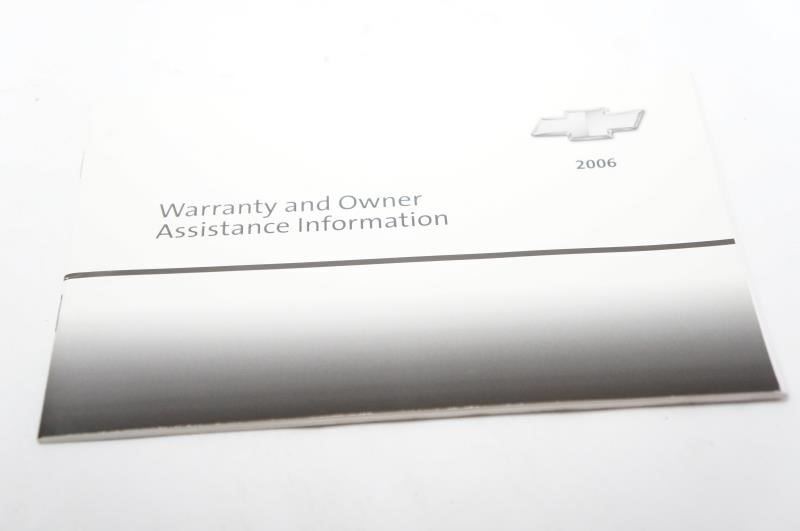 2006 Chevrolet Impala Owner's Manual Book Set with Case - Alshned Auto Parts