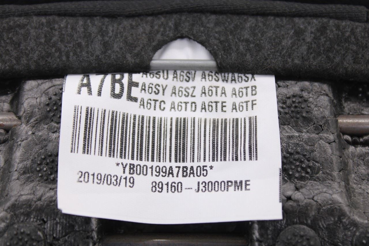 19-21 Hyundai Veloster 2.0L Rear 2nd Row Seat Lower Cushion Bottom w/ Cup Holder18