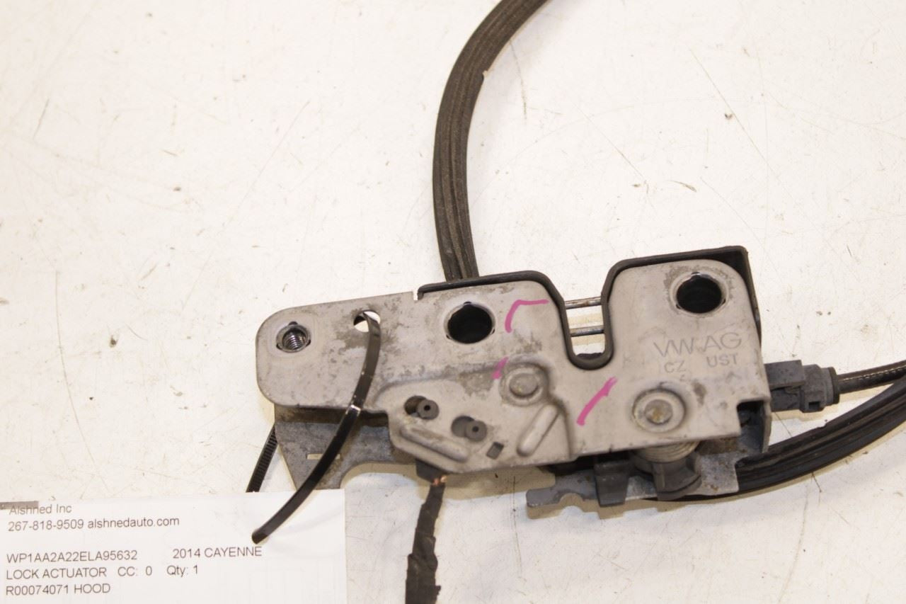 20112018 Porsche Cayenne Platinum Front Hood Lock Latch Actuator 95851150902 - Alshned Auto Parts