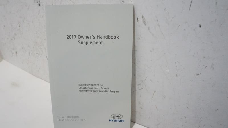 2017 Hyundai Elantra Owner's Manual Book Set - Alshned Auto Parts