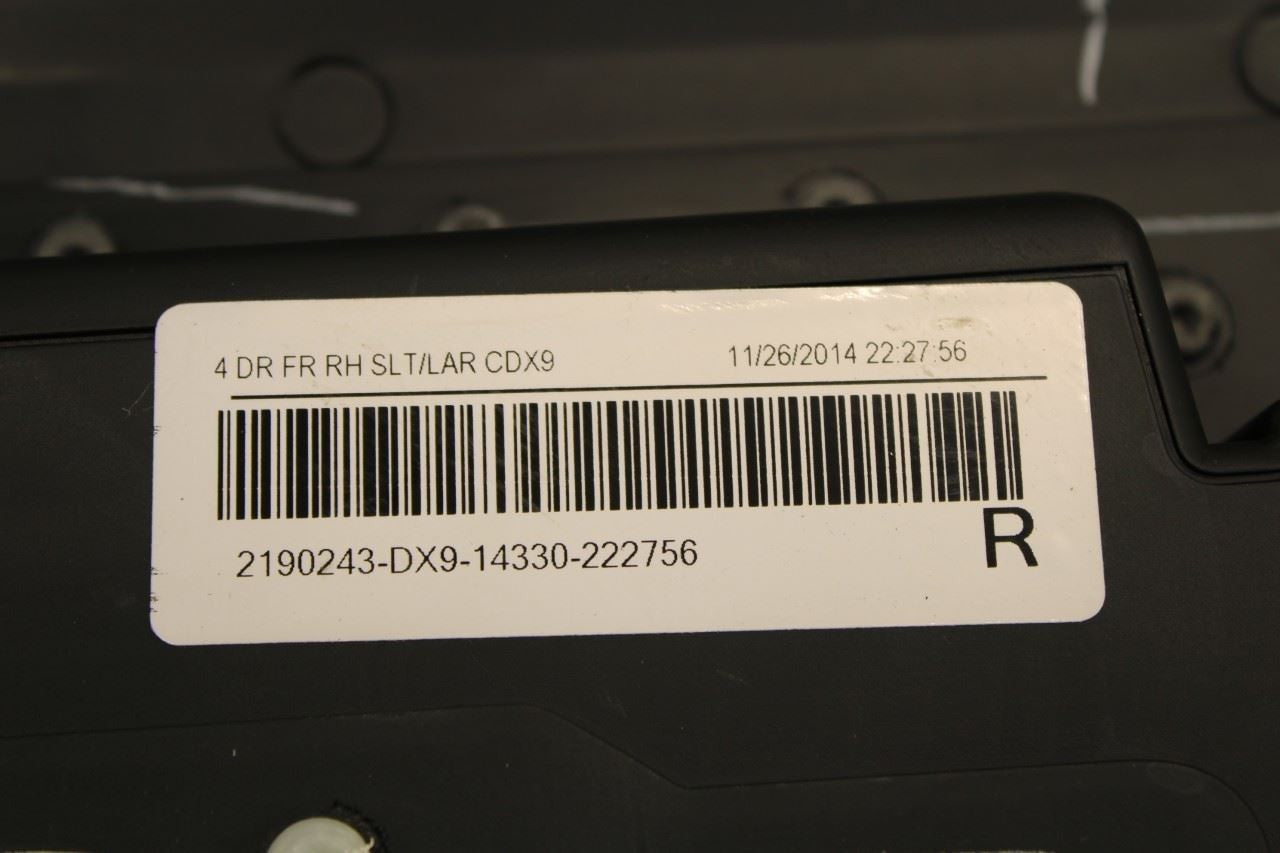 2013-2018 Ram 1500 Big Horn Front Right Passenger Door Trim Panel 1VY481A8AF OEM - Alshned Auto Parts