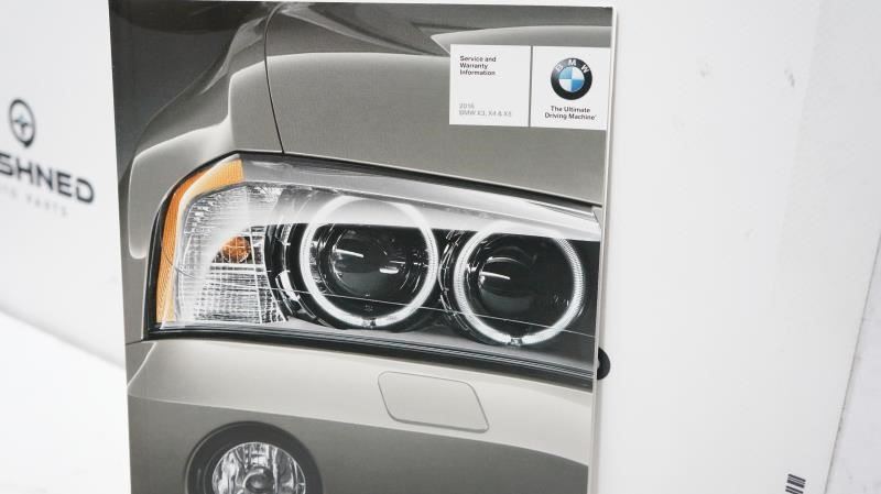 2016 BMW X3 Owner's Manual Book Set with Case - Alshned Auto Parts