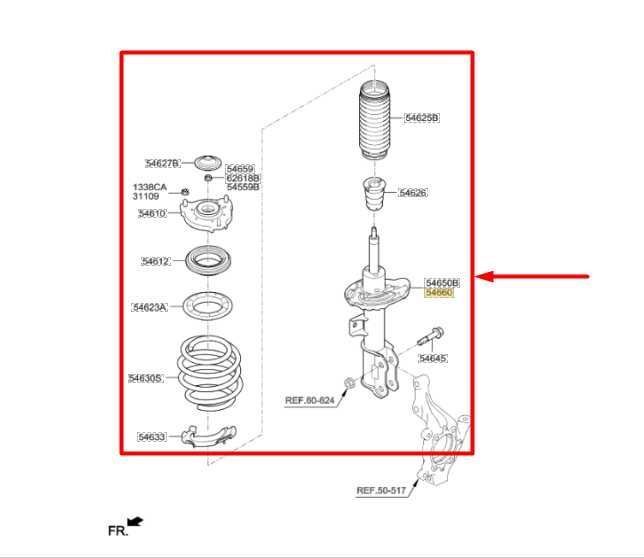 2015-2019 Hyundai Sonata Front Right Side Shock Strut Absorber 54661-C2800 OEM - Alshned Auto Parts