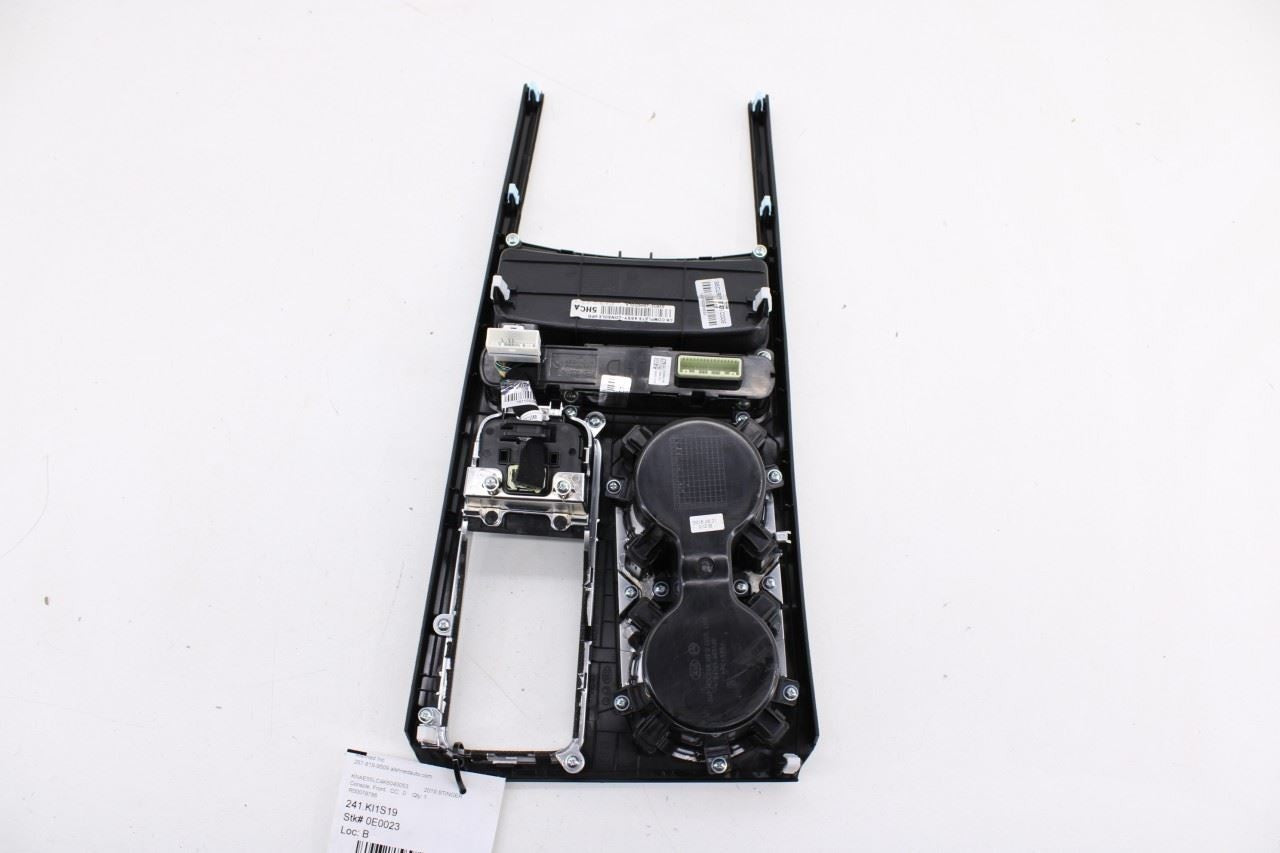 18-21 Kia Stinger GT2 Center Console Shifter Bezel Trim w/ Cup Holder and Switch - Alshned Auto Parts