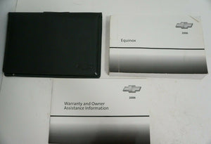 Chevrolet Equinox 2006 Owners Manual with case warranty and owner assistance