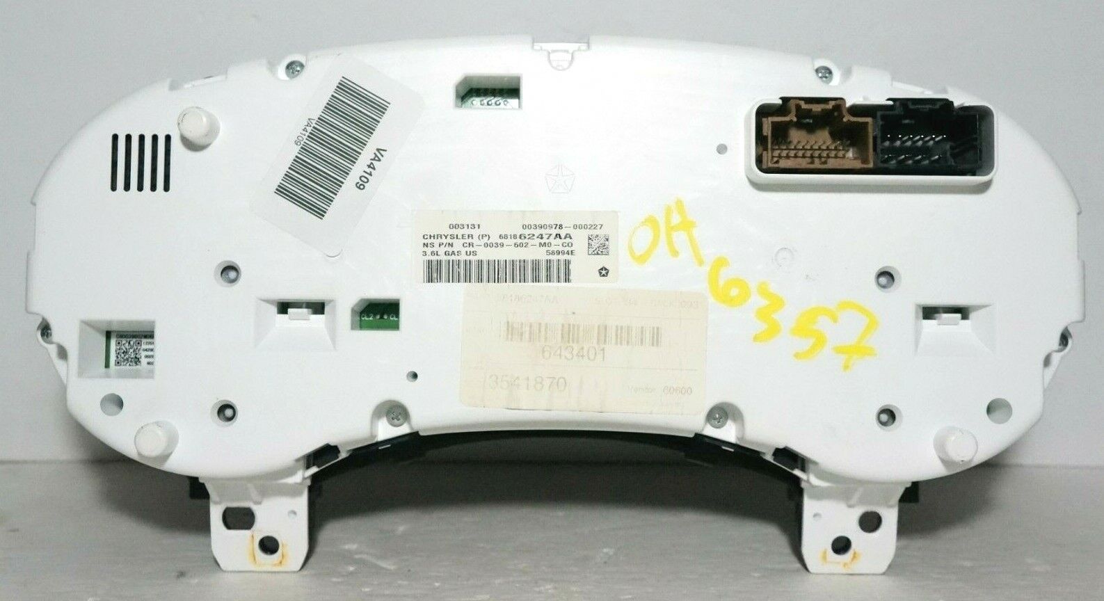 2013 Grand Cherokee Speedometer Cluster *Mileage Unknown* OEM 68186247AA VA4109 - Alshned Auto Parts