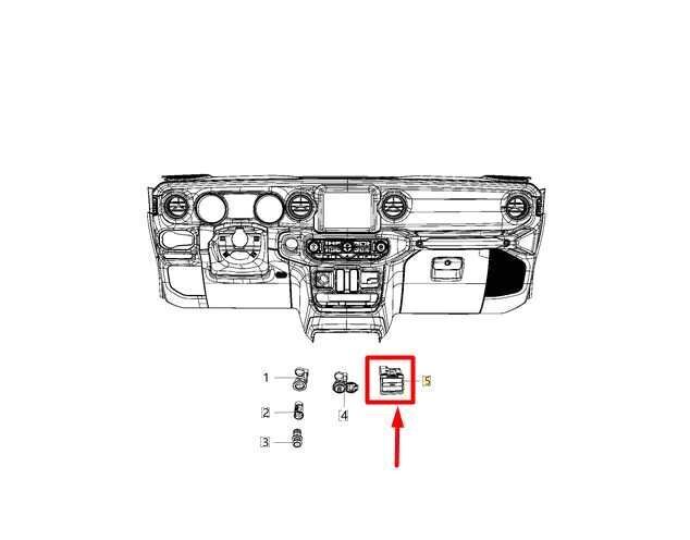 2020-2024 Jeep Gladiator Front Dashboard Media Hub Plug USB AUX 68505684AA OEM - Alshned Auto Parts