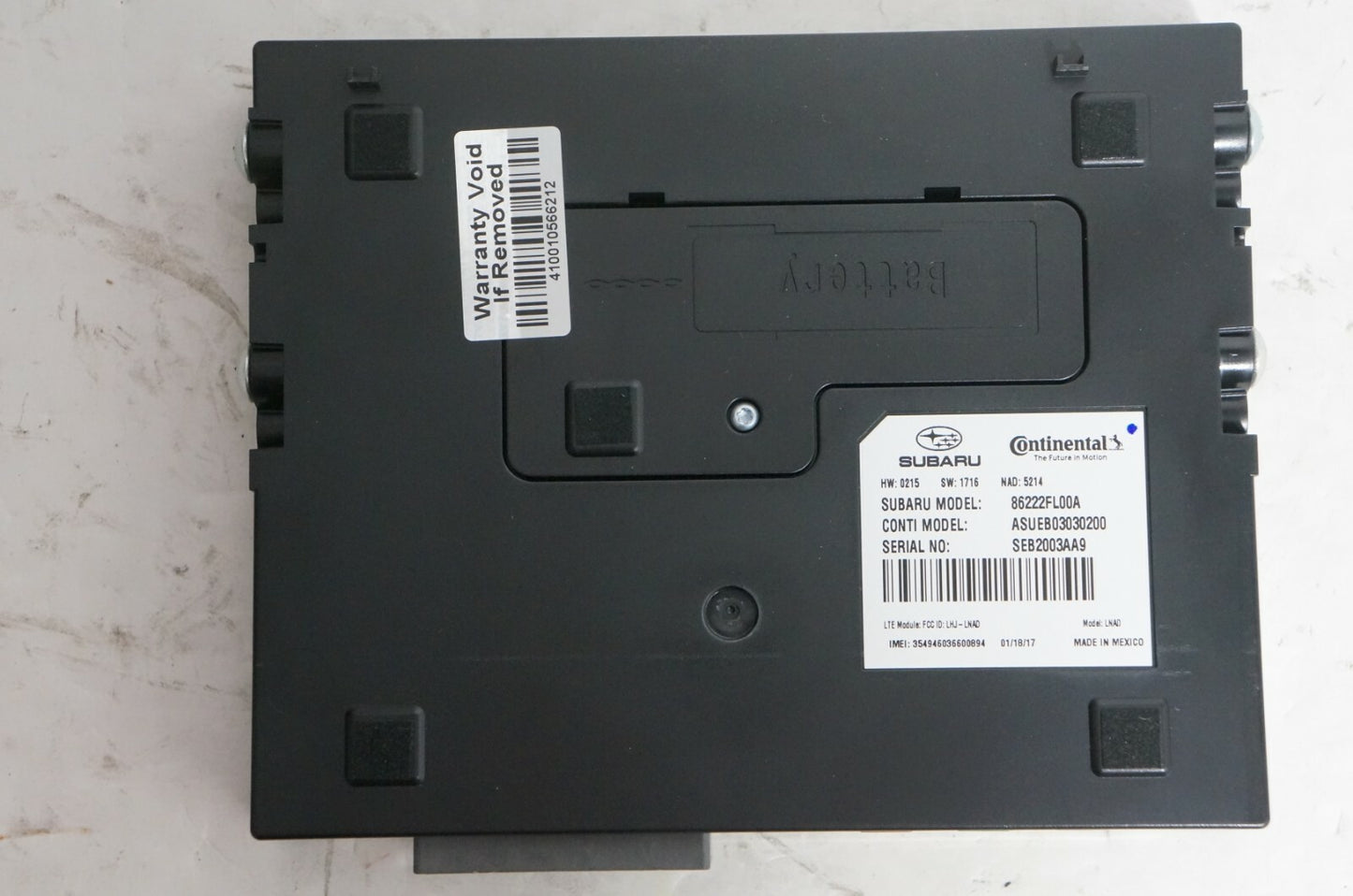 2017 2018 2019 Subaru Impreza Communication Amplifier Module 86222FL00A OEM - Alshned Auto Parts