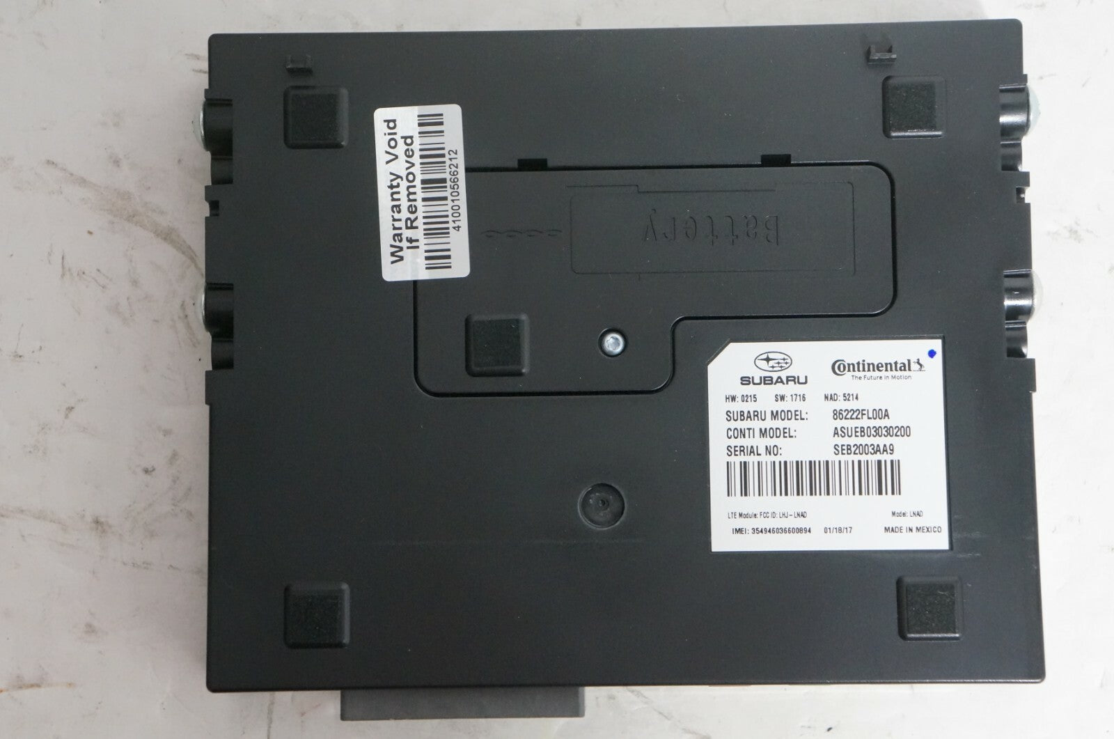 2017 2018 2019 Subaru Impreza Communication Amplifier Module 86222FL00A OEM - Alshned Auto Parts