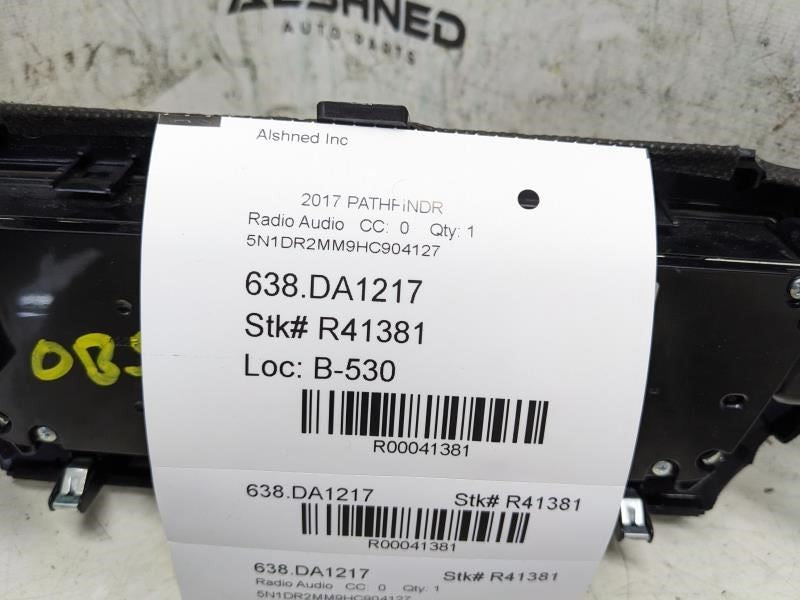 2017-2020 Nissan Pathfinder Audio Navigation Control Panel Switch 28395-9PJ1A - Alshned Auto Parts