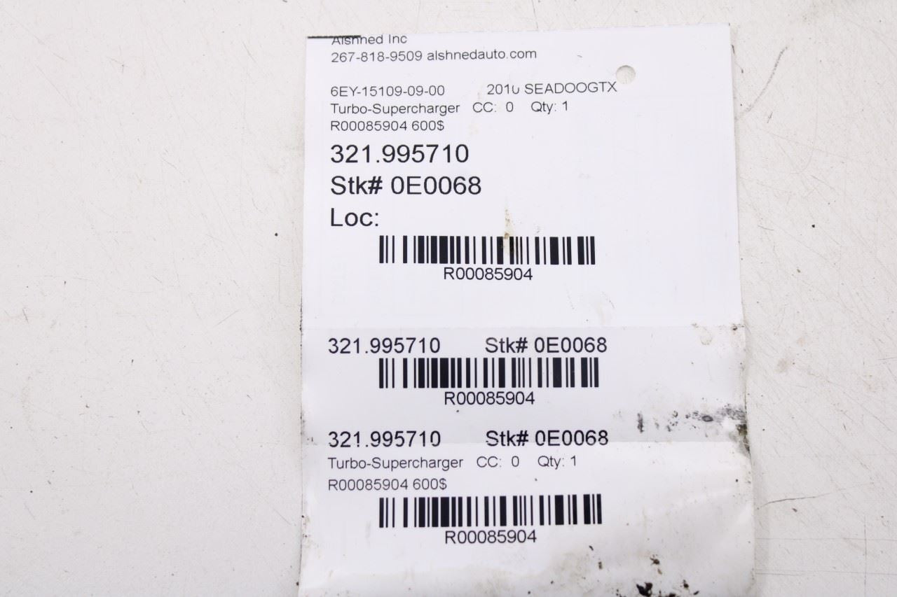 2010-2011 SeaDoo/BRP GTX IS (215) Engine Supercharger Turbocharger 420890489 OEM10