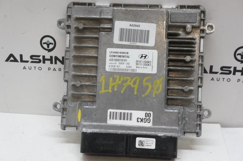 2017 Hyundai Sonata 2.4L Engine Computer Control Module ECU 39101-2GGK3 OEM - Alshned Auto Parts