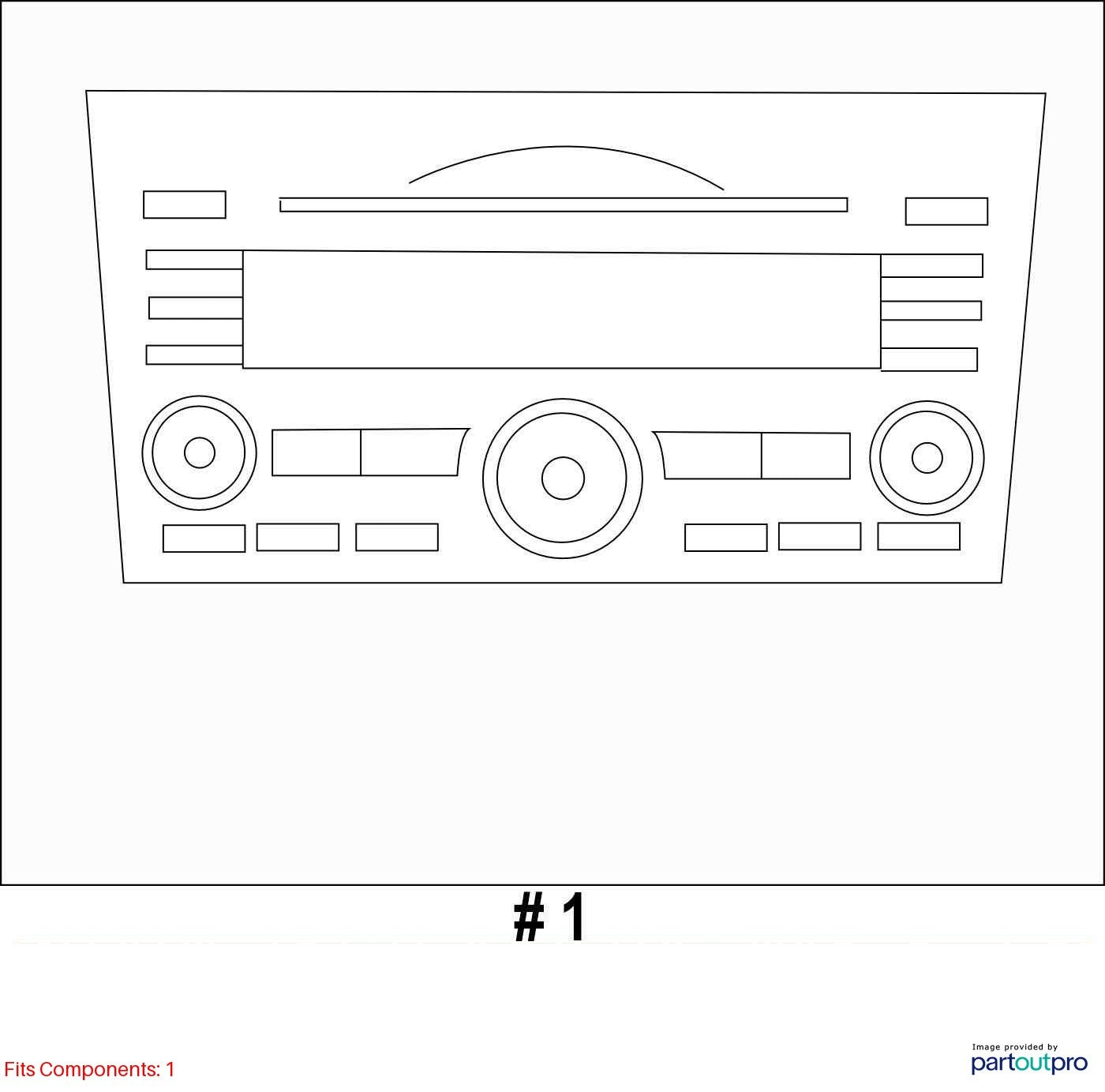 2012-2013 Subaru Legacy CD MP3 WMA Player FM AM Radio PE627U1 OEM 86201AJ62A3