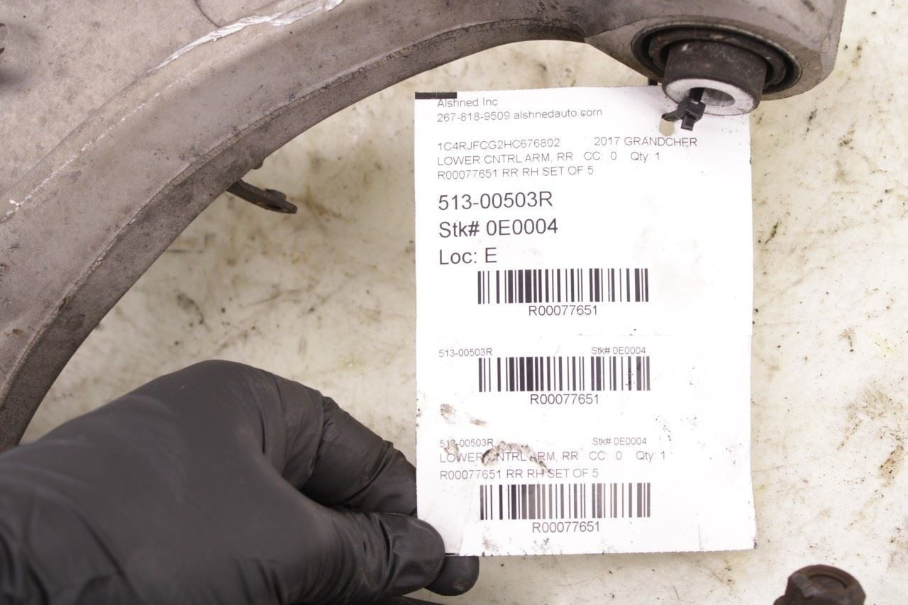 2015-22 Jeep Grand Cherokee Overland 4WD Rear Suspension RH Side Control Arm Set - Alshned Auto Parts