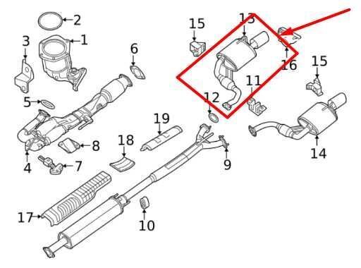 2019-23 Nissan Maxima Rear Right Passenger Side Exhaust Muffler 20100-9DJ1B OEM - Alshned Auto Parts