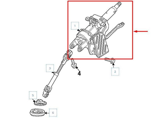 2024-2025 Chevrolet Trax Steering Column Assembly 38217465 OEM - Alshned Auto Parts