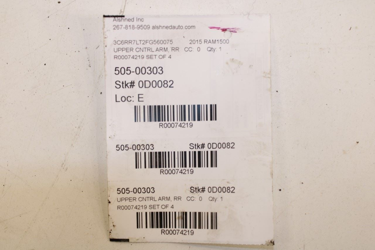 1320 Ram 1500 Big Horn 4WD Rear RH and LH Side Upper and Lower Control Arm Set - Alshned Auto Parts