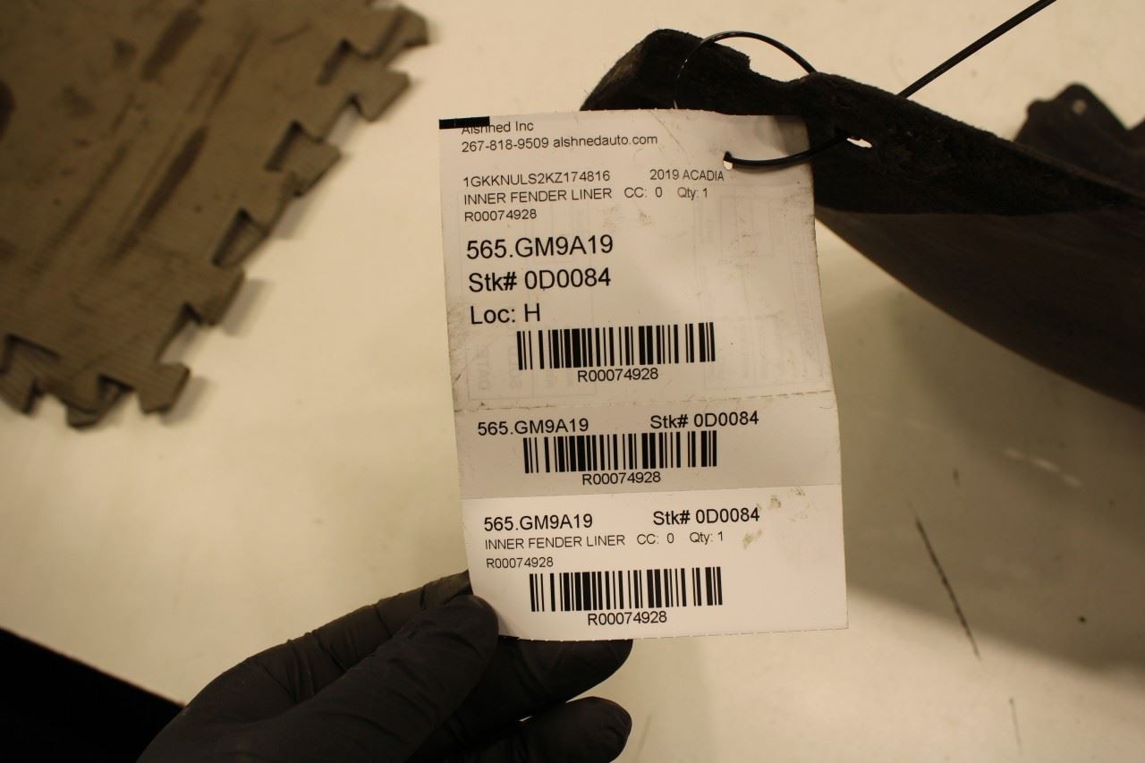 2017-2023 GMC Acadia SLT-1 Rear Left Driver Side Wheelhouse Liner Splash Shield - Alshned Auto Parts