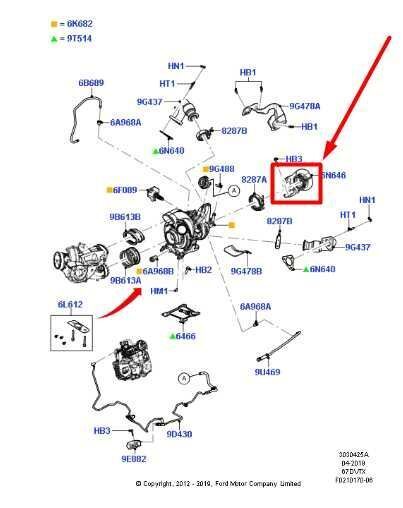 11-16 Ford F250 S6.7L Turbo to Intermediate Charge Air Cooler Pipe BC3Z-6N646-B - Alshned Auto Parts